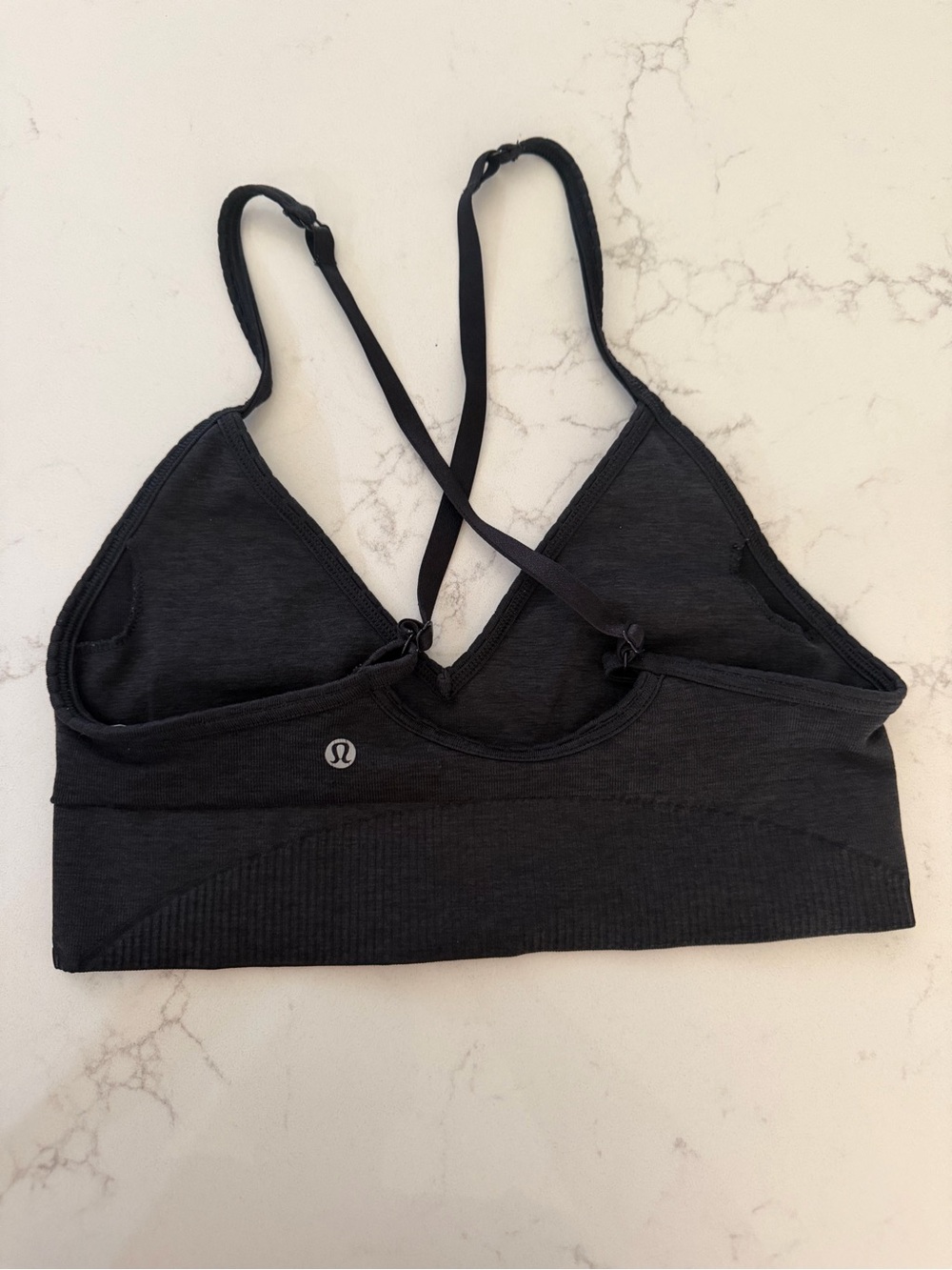 lululemon athletica Black Razorback Sports Bra